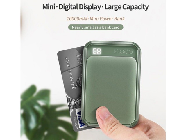 پاور بانک 10000 میلی آمپر راک مدل RMP0396 P63 Mini Digital Display