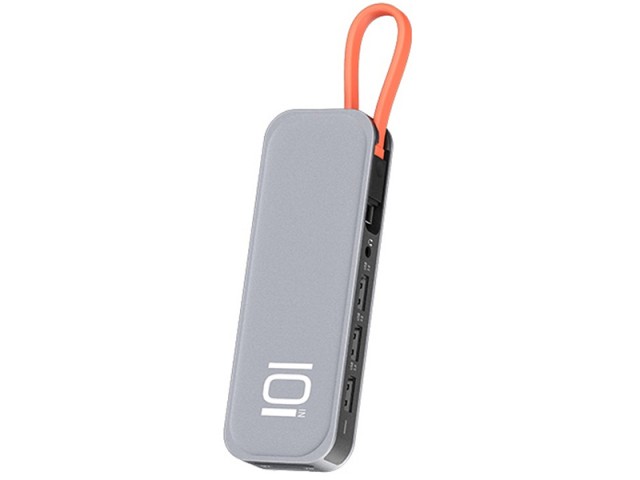 هاب تایپ سی 10 پورت راک مدل RCB0741 TR01