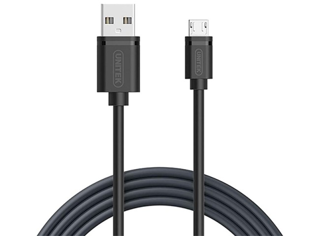 کابل تبدیل USB به MicroUSB یونیتک مدل C4050BK (پک 2 عددی)