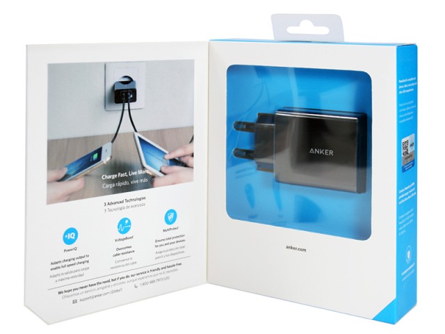شارژر دیواری فست شارژ انکر مدل A2021 24W 2-Port USB Charger