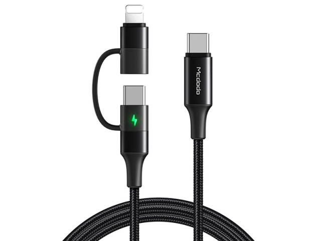 کابل شارژ سریع تایپ سی دو کاره مک دودو مدل CA-7120 PD Quick Charge