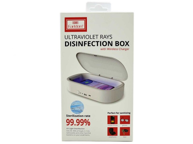 دستگاه ضد عفونی کننده گوشی موبایل ارلدام مدل OD-KFX001 با قابلیت شارژ وایرلس