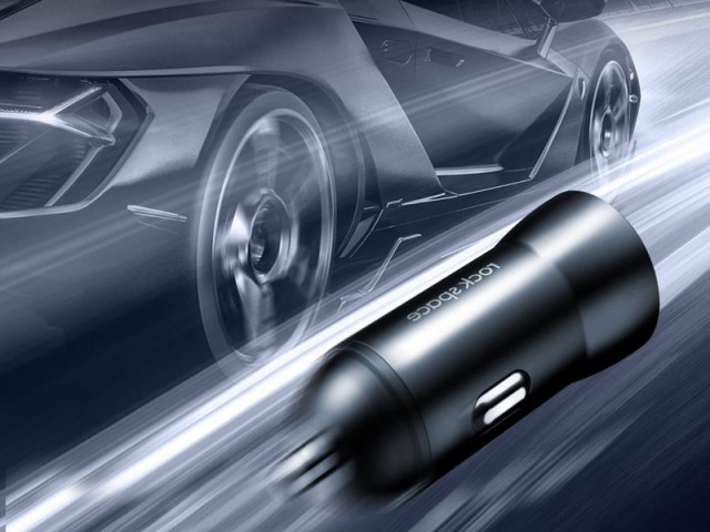 شارژر فندکی فست شارژ راک اسپیس مدل H8 Dual Car Charger