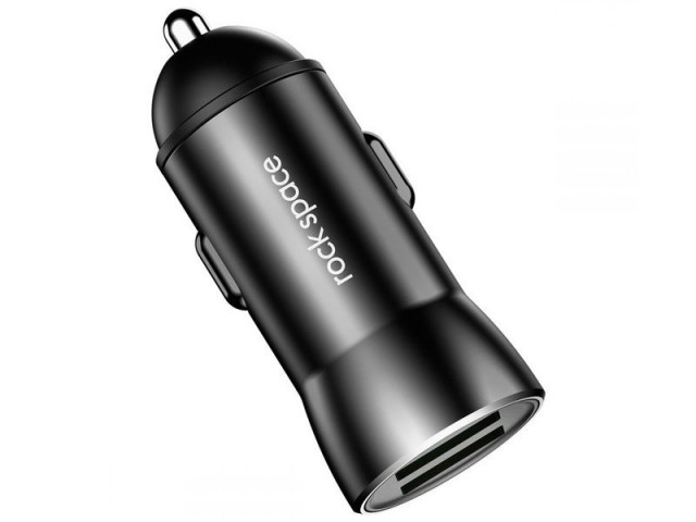 شارژر فندکی فست شارژ راک اسپیس مدل H8 Dual Car Charger