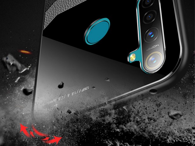 کاور دور دوخت چرم و گلس مدل Delicate Case مناسب برای گوشی موبایل شیائومی Redmi Note 8 Pro