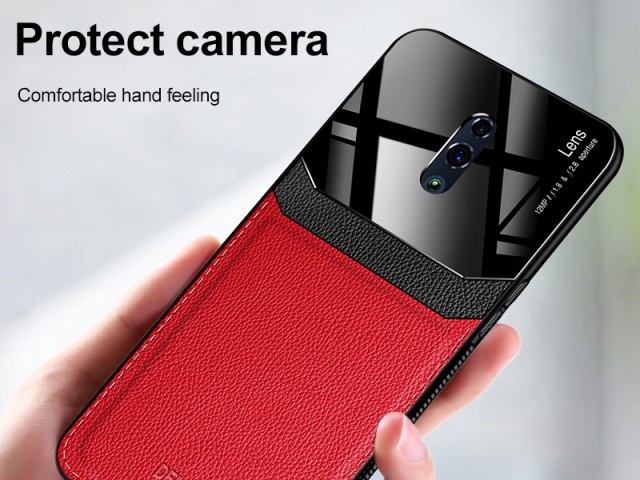 کاور دور دوخت چرم و گلس مدل Delicate Case مناسب برای گوشی موبایل شیائومی Redmi Note 8 Pro
