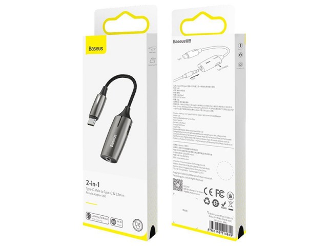 مبدل تایپ سی به تایپ سی و صدا بیسوس مدل Type-C To Type-C & 3.5MM Adapter L60
