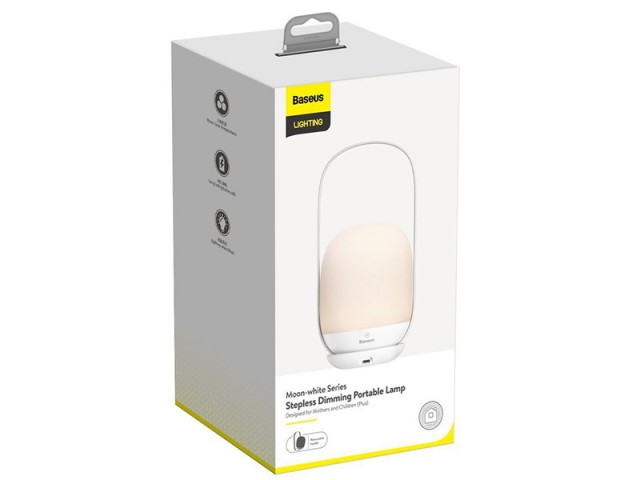 لامپ شارژی قابل حمل بیسوس مدل Moon-White Series Stepless Dimming Portable Lamp