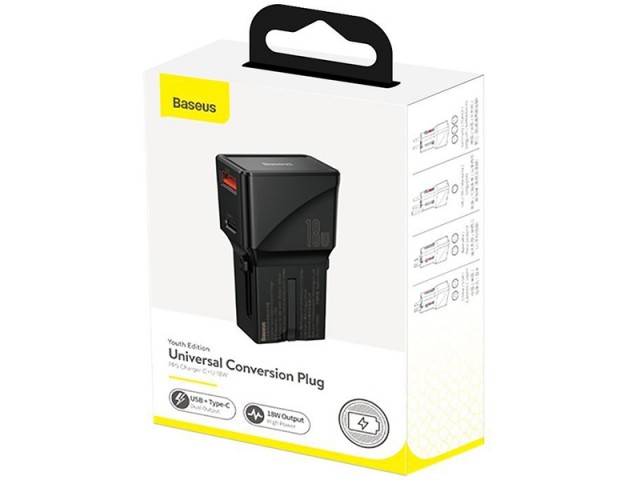 شارژر دیواری فست شارژ جهانی بیسوس مدل Universal Conversion Plug