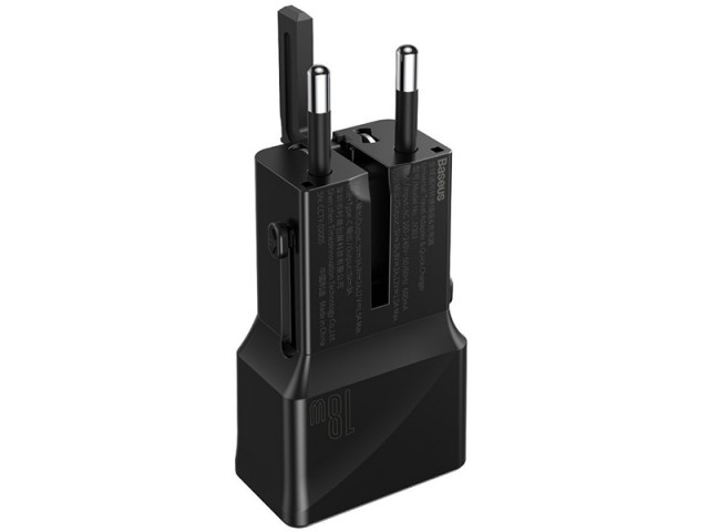 شارژر دیواری فست شارژ جهانی بیسوس مدل Universal Conversion Plug