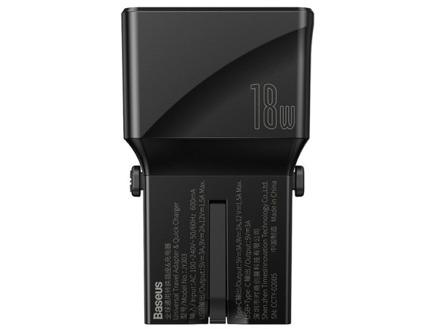 شارژر دیواری فست شارژ جهانی بیسوس مدل Universal Conversion Plug
