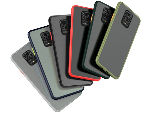 کاور پشت مات دور رنگی مناسب برای گوشی موبایل شیائومی Redmi Note 9S/Note 9 Pro/Note 9 Pro Max