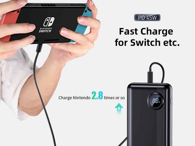 پاور بانک فست شارژ 20000 میلی آمپر راک مدل RMP0411 P75 Camera PD Super Charging