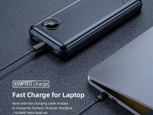 پاور بانک فست شارژ 20000 میلی آمپر راک مدل RMP0411 P75 Camera PD Super Charging