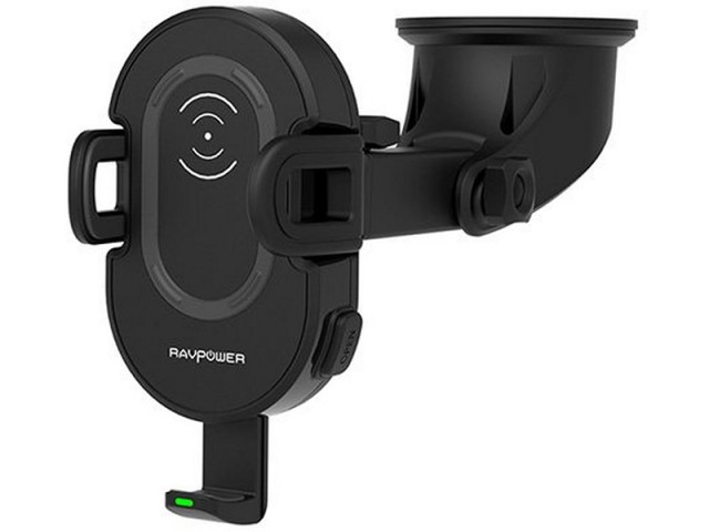 پایه نگهدارنده و شارژ وایرلس گوشی موبایل راو پاور مدل RP-SH010 Wireless Charging Car Holder
