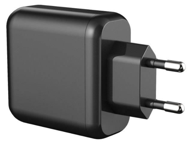 شارژر دیواری فست شارژ 65 وات پاورولوژی مدلP65PDWEUBK GaN Charger