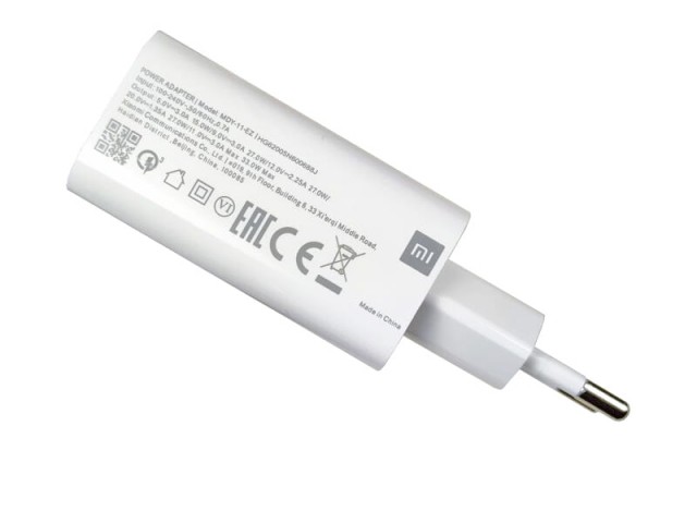 شارژر دیواری فست شارژ 33 وات اورجینال شیائومی مدل MDY-11-EZ بهمراه کابل تایپ سی
