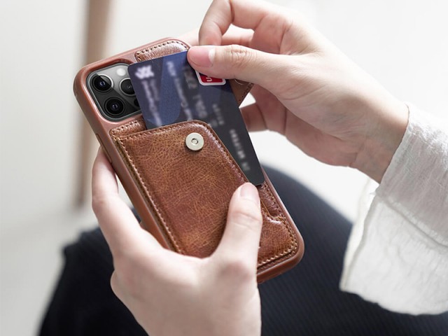 کاور چرمی اورجینال نیلکین مدل Aoge Leather Case مناسب برای گوشی موبایل iPhone 12/12 Pro