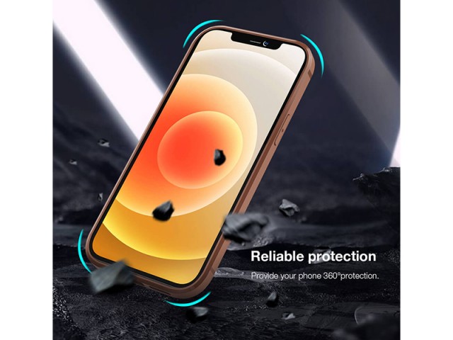 کاور چرمی اورجینال نیلکین مدل Aoge Leather Case مناسب برای گوشی موبایل iPhone 12/12 Pro