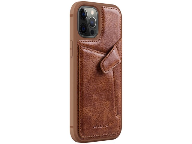 کاور چرمی اورجینال نیلکین مدل Aoge Leather Case مناسب برای گوشی موبایل iPhone 12/12 Pro