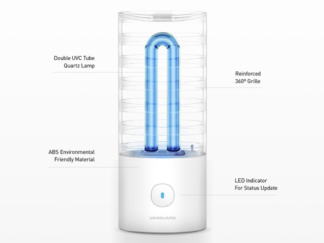 لامپ UV ضد عفونی کننده محیط ویوا مادرید مدل Illumax Portable UVC Germicidal Disinfection Lamp