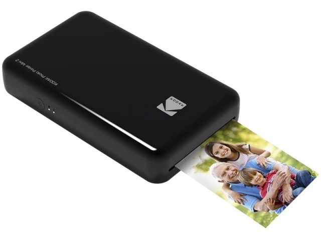 پرینتر قابل حمل چاپ سریع عکس کداک مدل Mini 2 Instant Photo Printer بهمراه کاغذ چاپ عکس 8 عددی