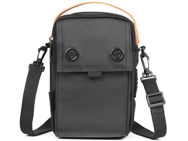کیف رودوشی USB دار پوسو مدل G222-B Mobile Bag 6 inch بهمراه قلم لمسی دوکاره