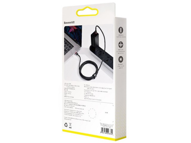 کابل فست شارژ دو سر تایپ سی بیسوس مدل Cafule PD2.0 100W Flash Charging CATKLF-AL91
