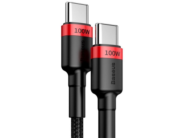 کابل فست شارژ دو سر تایپ سی بیسوس مدل Cafule PD2.0 100W Flash Charging CATKLF-AL91