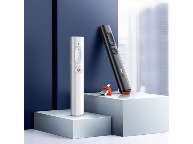 پوینتر و پرزنتر بی سیم بیسوس مدل Orange Dot PPT Wireless Presenter ACFYB-A02