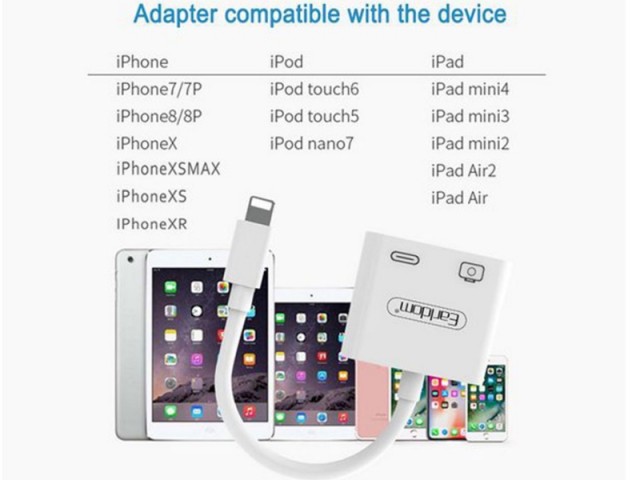 مبدل لایتنینگ به USB/لایتنینگ ارلدام مدل ET-OT43
