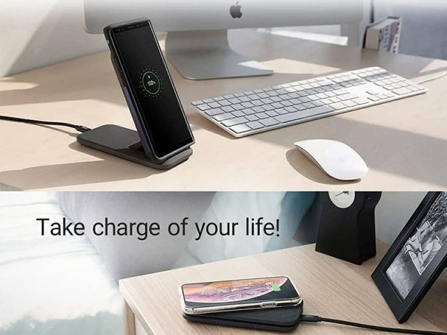 استند شارژر وایرلس فست اسپیگن مدل مدل SteadiBoost F316W
