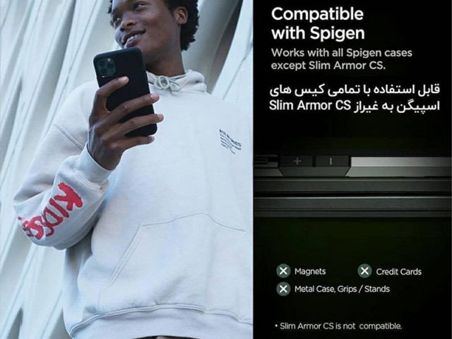 استند شارژر وایرلس فست اسپیگن مدل مدل SteadiBoost F316W