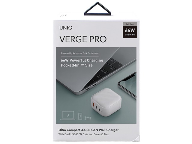 شارژر دیواری فست شارژ 66 وات یونیک مدل Verge Pro