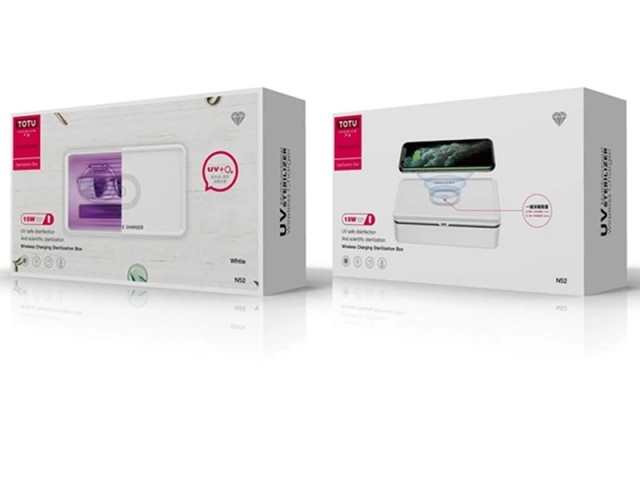 دستگاه ضدعفونی کننده و شارژر وایرلس توتو مدل N52 Wireless Charging Sterilization Box