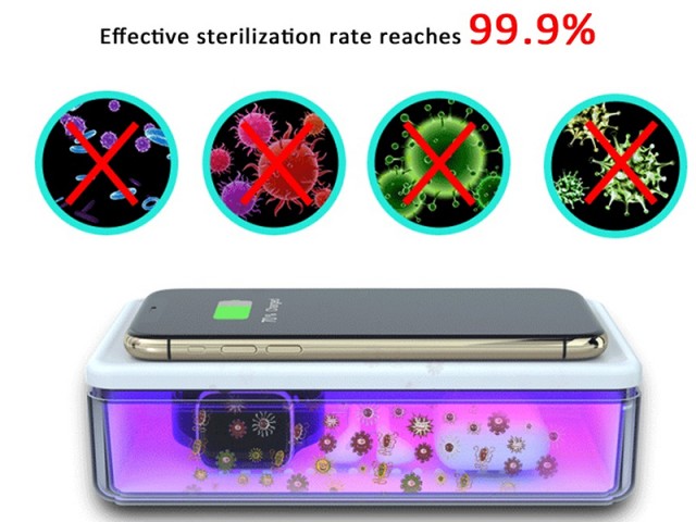 دستگاه ضدعفونی کننده و شارژر وایرلس توتو مدل N52 Wireless Charging Sterilization Box