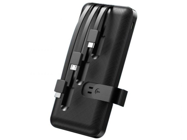 پاور بانک 10000 میلی آمپر ریمکس مدل RL-PB01 با کابل متصل