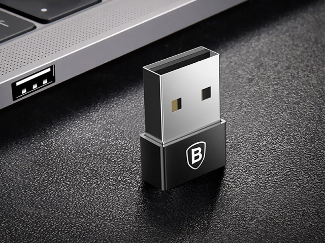مبدل USB به Type-C بیسوس مدل Exquisite USB Male to Type-C Female Adapter Converter
