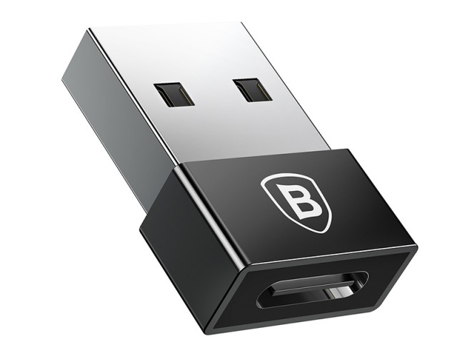 مبدل USB به Type-C بیسوس مدل Exquisite USB Male to Type-C Female Adapter Converter