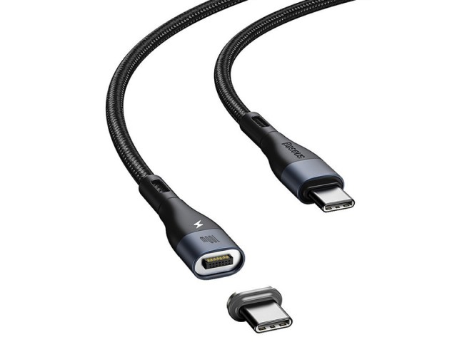 کابل مگنتی دو سر تایپ سی بیسوس مدل CATXC-Q01 100W به طول 1.5 متر