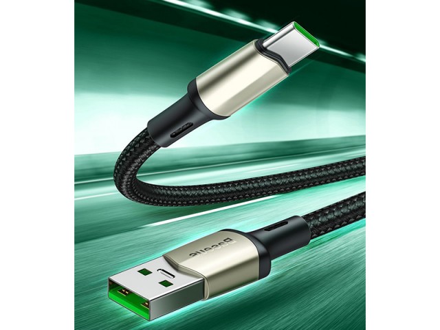 کابل سوپر شارژ تایپ سی بیسوس مدل Suppport VOOC Cafule Cable CATKLF-VB01 به طول 2 متر