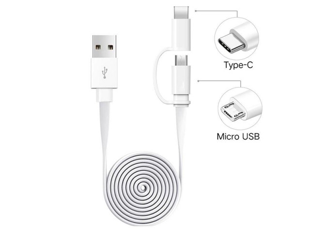 کابل دو کاره USB-C/microUSB هوآوی مدل AP555