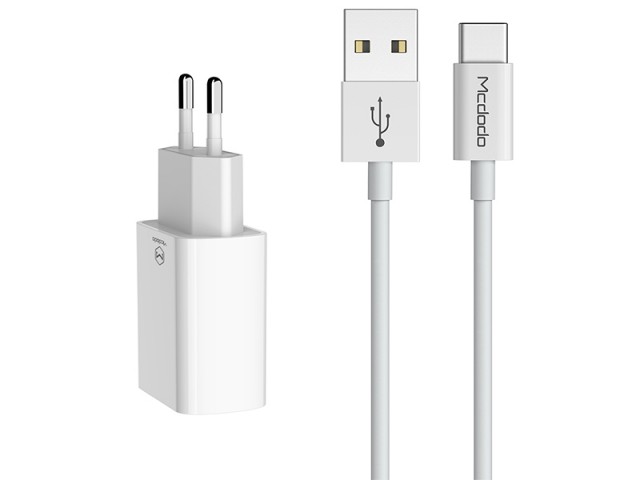 شارژر دیواری مک دودو مدل CH-6721 بهمراه کابل تایپ سی