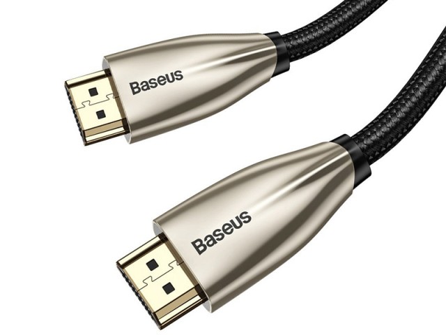 کابل HDMI بیسوس مدل Horizontal 4K HDMI Male to 4K HDMI Male Adapter Cable CADSP-B01 به طول 2 متر