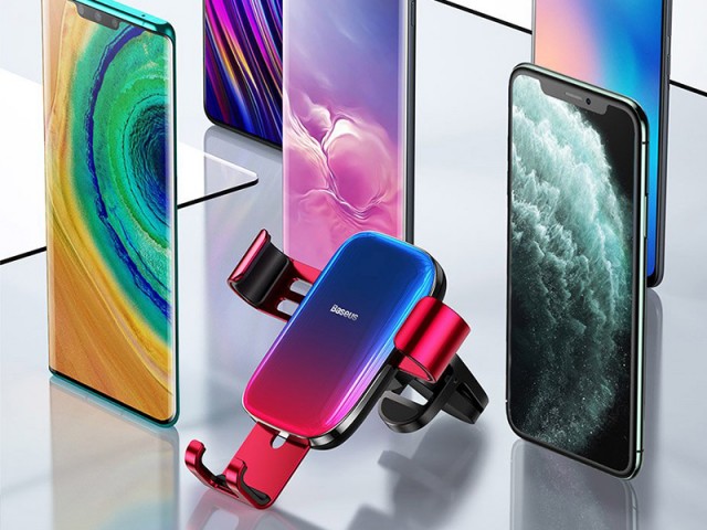 پایه نگهدارنده گوشی موبایل بیسوس مدل Glaze Gravity Car Mount SUYL-LG09