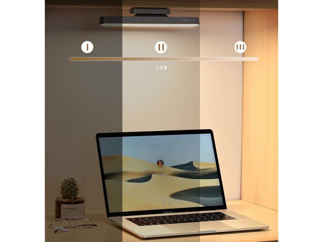 چراغ مطالعه شارژی بیسوس مدل Magnetic Stepless Dimming Charging Desk Lamp DGXC-C0G