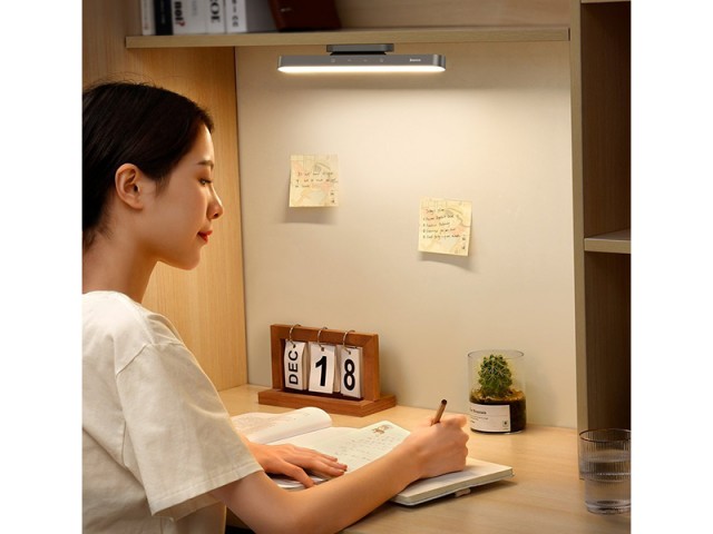 چراغ مطالعه شارژی بیسوس مدل Magnetic Stepless Dimming Charging Desk Lamp DGXC-C0G
