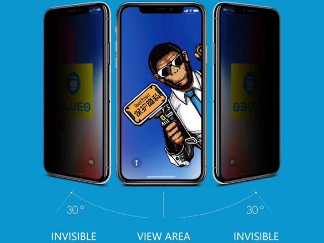 محافظ صفحه نمایش پرایوسی بلوئو مدل Privacy HD ANTI-PEEP Tempered Glass مناسب برای گوشی موبایل iPhone 12 mini