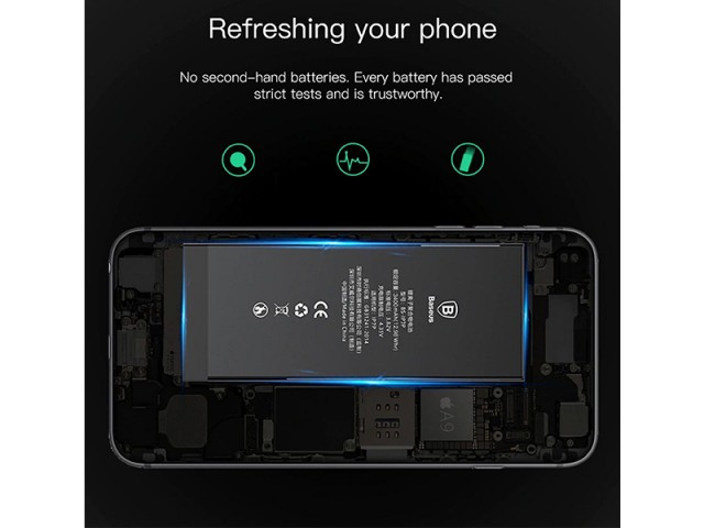 باتری موبایل بیسوس مدل ACCB-BIP8 با ظرفیت 2200mAh مناسب برای گوشی موبایل اپل iPhone 8