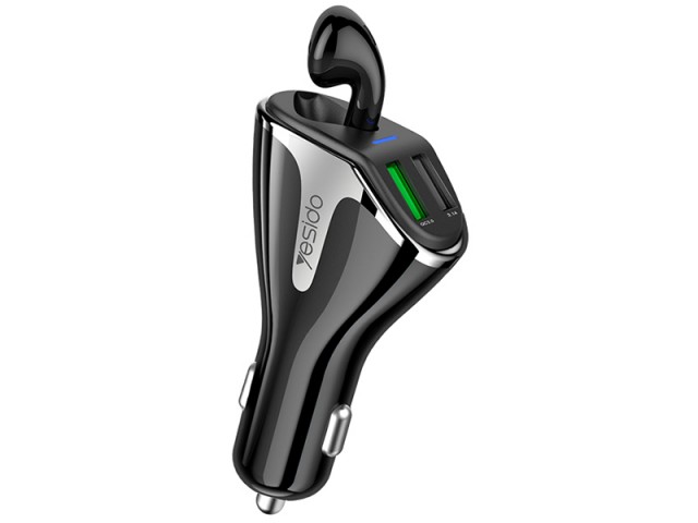 شارژر فندکی و هندزفری بلوتوث یسیدو مدل Y37